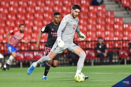 Rui Silva, durante el partido ante el Real Madrid en Los Cármenes (BALDOMERO) Rui Silva, durante el partido ante el Real Madrid en Los Cármenes (BALDOMERO)