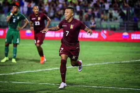 Machís celebra un gol durante un encuentro anterior con Venezuela (FEDERACIÓN VENEZOLANA DE FÚTBOL) Machís celebra un gol durante un encuentro anterior con Venezuela (FEDERACIÓN VENEZOLANA DE FÚTBOL)