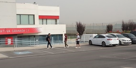 Monchu, a su llegada a la Ciudad Deportiva Monchu, a su llegada a la Ciudad Deportiva