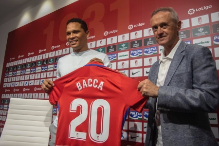 Bacca portará el dorsal 20 en el Granada (JOSÉ VELASCO / GRJ) Bacca portará el dorsal 20 en el Granada (JOSÉ VELASCO / GRJ)