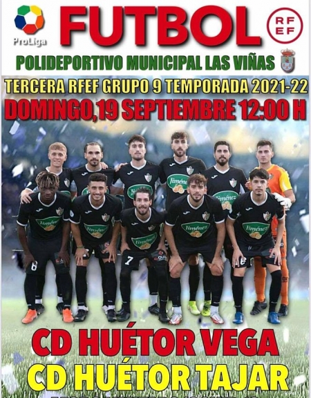 Huétor Vega y Huétor Tájar medirán fuerzas en `Las Viñas` (CD HUÉTOR VEGA) Huétor Vega y Huétor Tájar medirán fuerzas en `Las Viñas` (CD HUÉTOR VEGA)