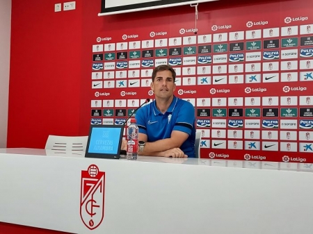 Robert Moreno, durante la rueda de prensa en la Ciudad Deportiva (FRAN CALVO)