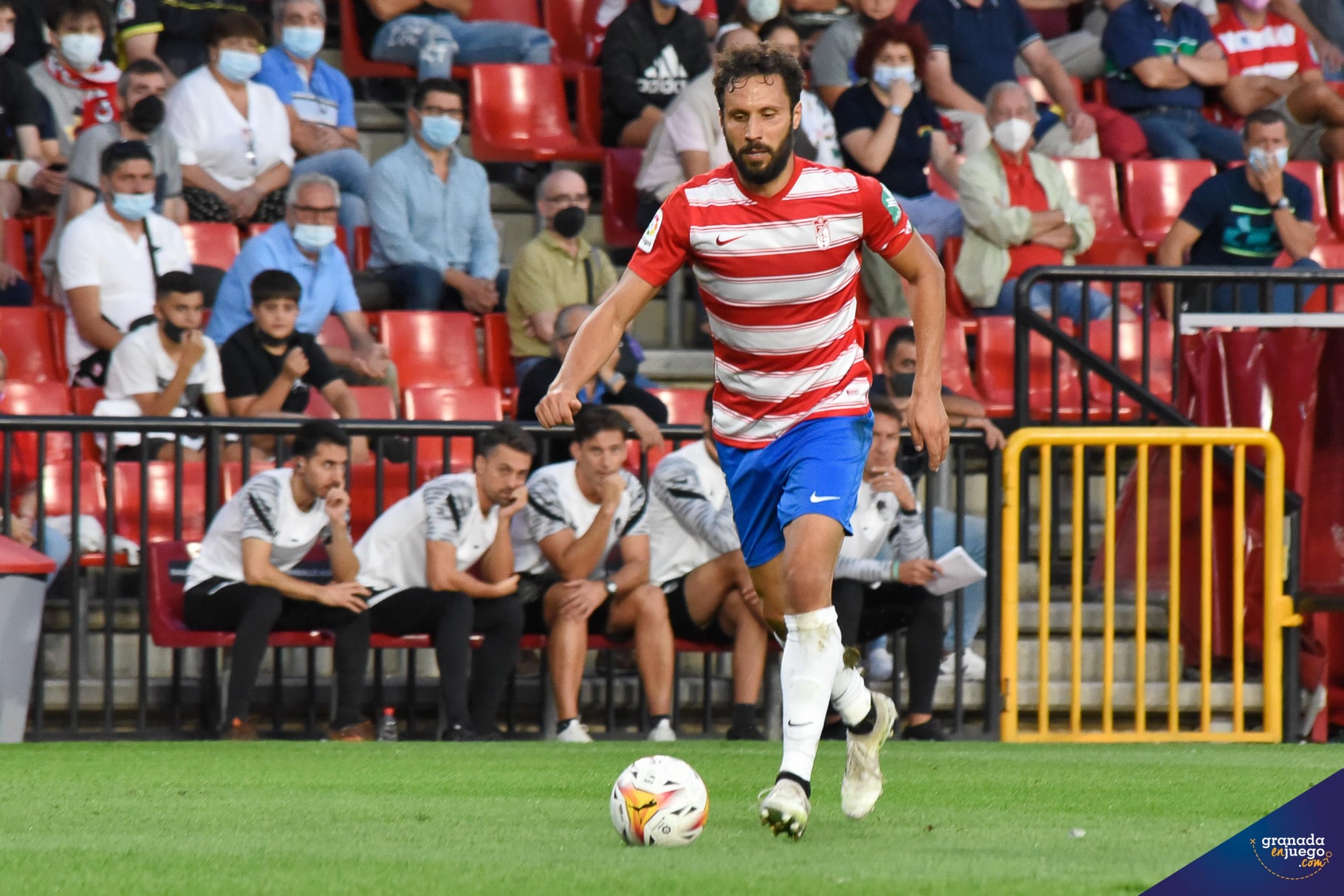 Germán, durante el partido ante la Real Sociedad (JOSÉ M. BALDOMERO)