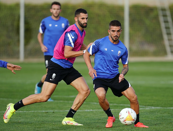 Monchu, durante el entrenamiento de hoy en la Ciudad Deportiva (PEPE VILLOSLADA / GCF)