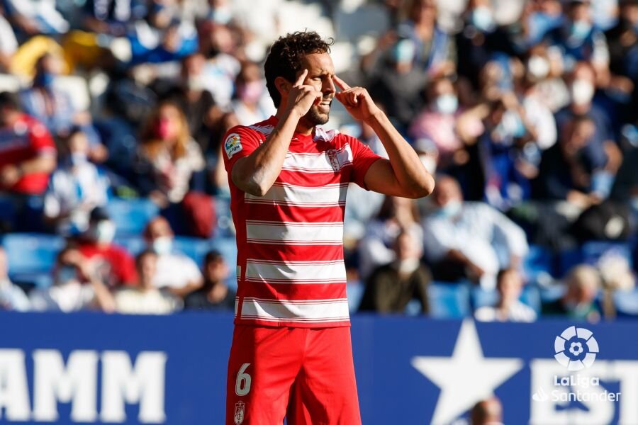 Germán Sánchez, durante el Espanyol - Granada (LALIGA)