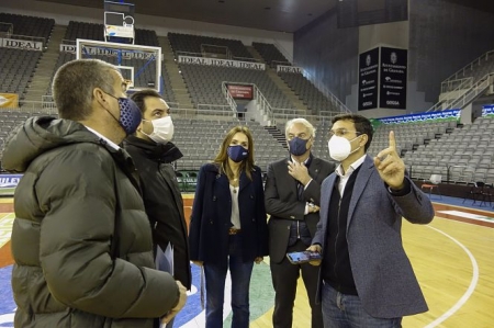 Visita del Ayuntamiento al Palacio de Deportes (JAVIER ALGARRA / AYUNTAMIENTO) Visita del Ayuntamiento al Palacio de Deportes (JAVIER ALGARRA / AYUNTAMIENTO)