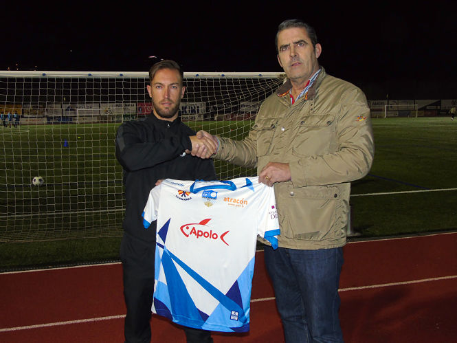 José Manuel Plata con el presidente del Loja (LOJA CD) 