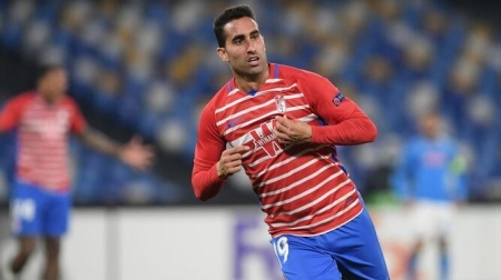 El gol de Montoro en Nápoles fue el más celebrado por la afición del Granada en 2021 (UEFA) El gol de Montoro en Nápoles fue el más celebrado por la afición del Granada en 2021 (UEFA)