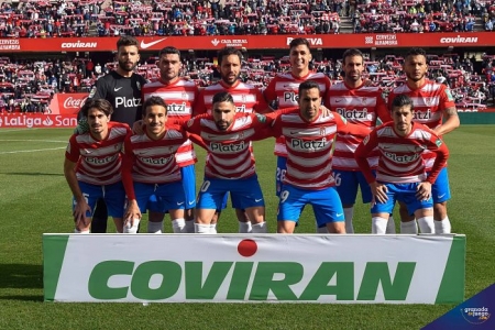 Once inicial del Granada ante Osasuna (JOSÉ M. BALDOMERO)