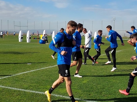 Rochina, en un entrenamiento anterior a su lesión (FRAN CALVO) Rochina, en un entrenamiento anterior a su lesión (FRAN CALVO)