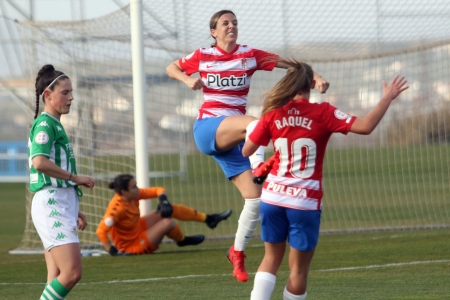 Mascaró celebra uno de los goles anotados contra el Betis B (JOSÉ VELASCO / GRJ)