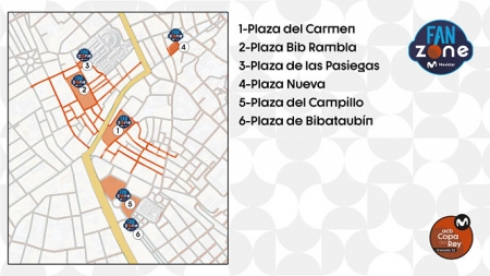 Plano de la Fan Zone de Movistar (ACB) Plano de la Fan Zone de Movistar (ACB)
