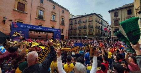 La Plaza de las Pasiegas, durante el encuentro de las aficiones el sábado (FRAN CALVO) La Plaza de las Pasiegas, durante el encuentro de las aficiones el sábado (FRAN CALVO)