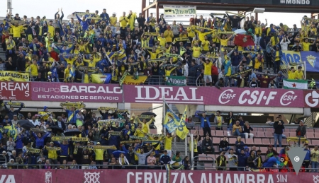 Aficionados del Cádiz desplazados a Granada en 2018 (CÁDIZ CF)