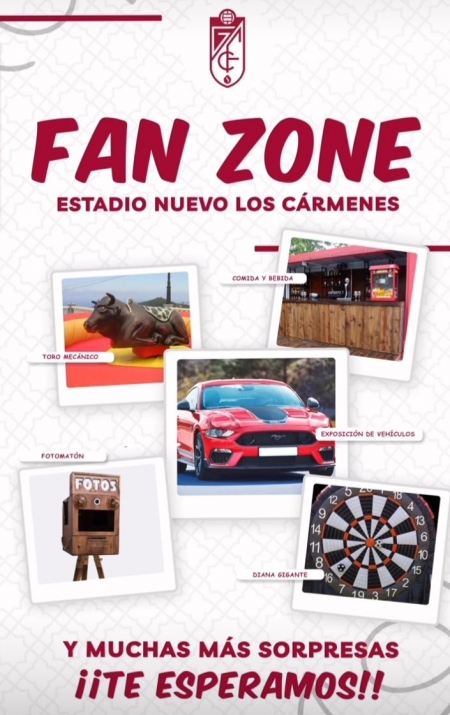 Los aficionados del Granada podrán disfrutar de la fanzone antes del partido frente al Elche (GCF) Los aficionados del Granada podrán disfrutar de la fanzone antes del partido frente al Elche (GCF)