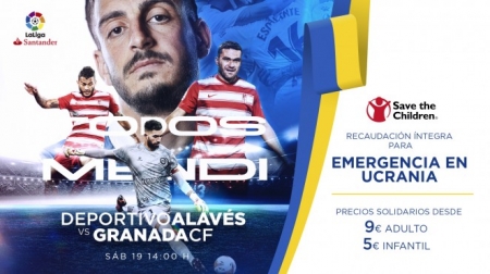 El Alavés destinará la taquilla del partido contra el Granada a los afectados de Ucrania (ALAVÉS) El Alavés destinará la taquilla del partido contra el Granada a los afectados de Ucrania (ALAVÉS)