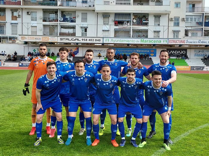 Once titular del Maracena este domingo frente al Málaga City en la Ciudad Deportiva (UD MARACENA)