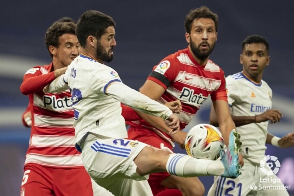 Imagen del Real Madrid - Granada, último partido de los rojiblancos tras un parón (LALIGA) Imagen del Real Madrid - Granada, último partido de los rojiblancos tras un parón (LALIGA)