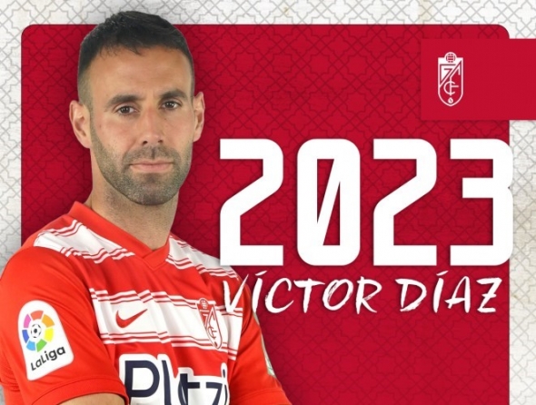Víctor Díaz renueva con el Granada hasta la próxima temporada (GCF) Víctor Díaz renueva con el Granada hasta la próxima temporada (GCF)
