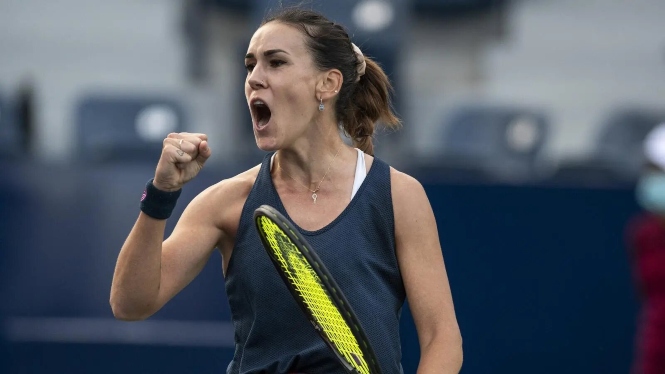 Nuria Párrizas celebra un punto (EFE)