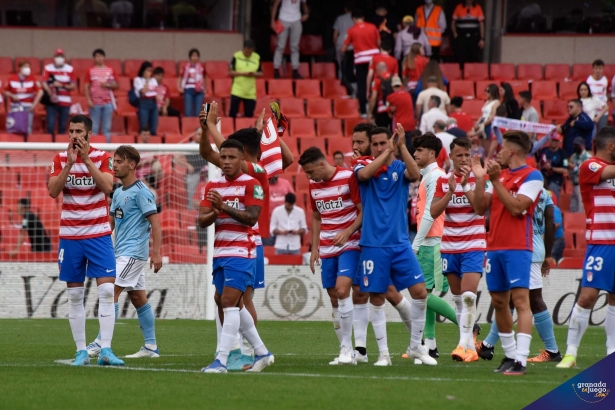 El Granada, tras empatar contra el Celta, continúa una jornada más a un punto de la salvación (JOSÉ M. BALDOMERO) El Granada, tras empatar contra el Celta, continúa una jornada más a un punto de la salvación (JOSÉ M. BALDOMERO)