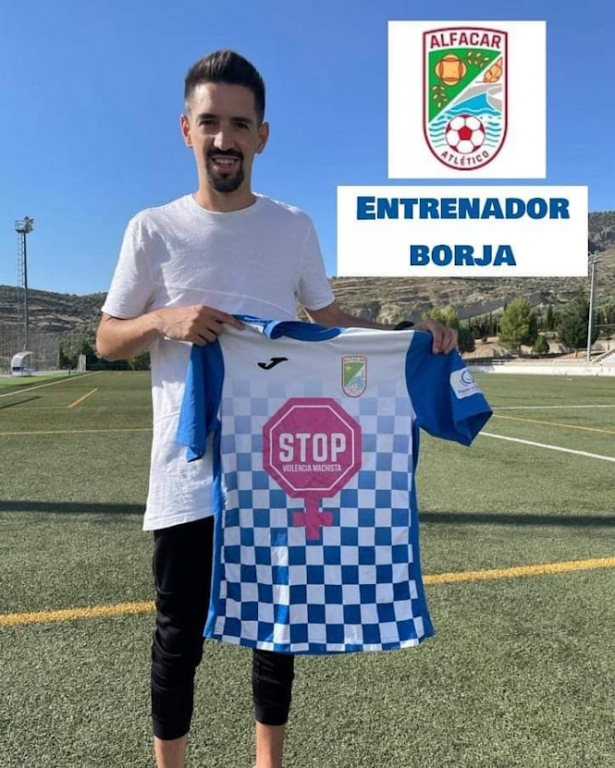 El entrenador del Alfacar Atlético, Borja García El entrenador del Alfacar Atlético, Borja García