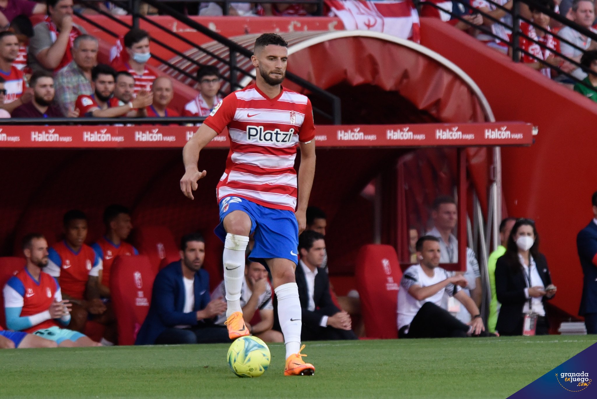 Domingos Duarte, durante el partido ante el Espanyol (JOSÉ M. BALDOMERO)