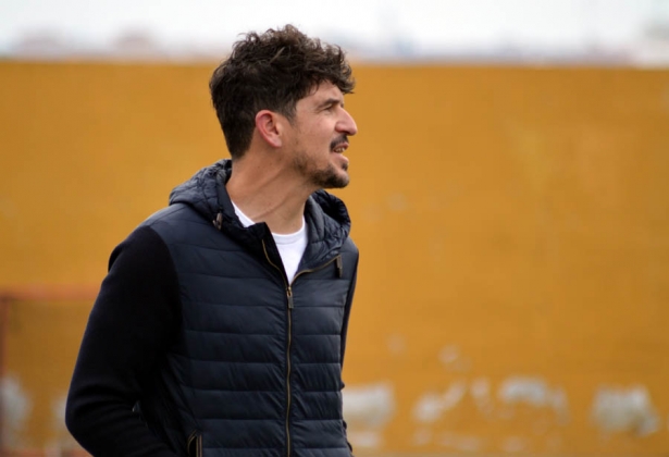 Leví Cantero, entrenador del Churriana CF (J. PALMA)