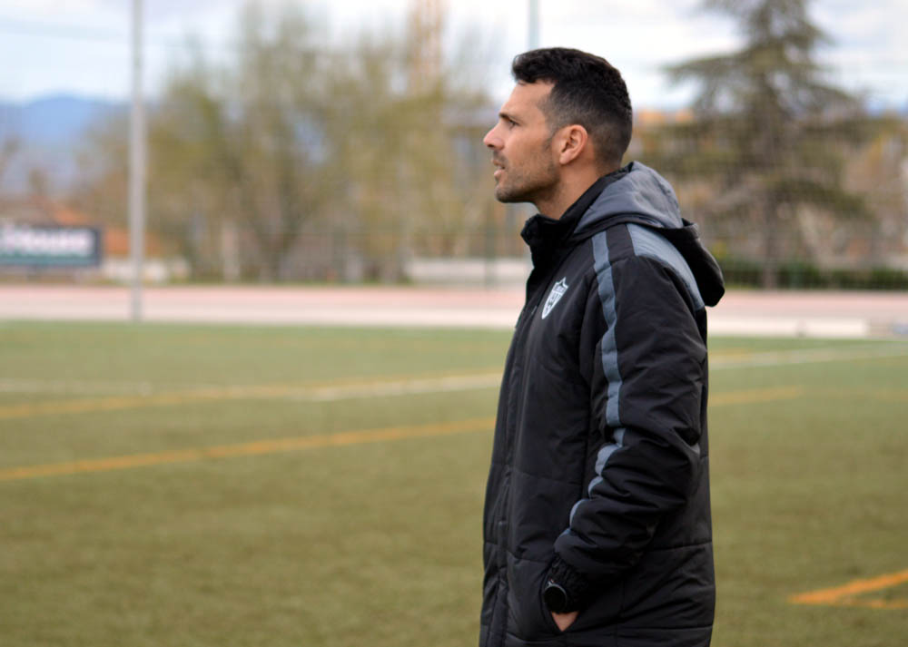 Javier Vilaseca durante un partido con el FC Cubillas (J. PALMA)