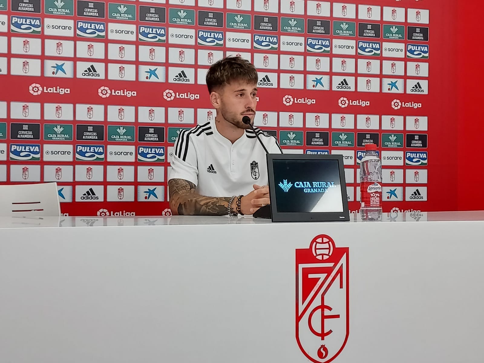 Ricard Sánchez, durante la rueda de prensa en la Ciudad Deportiva (FRAN CALVO)