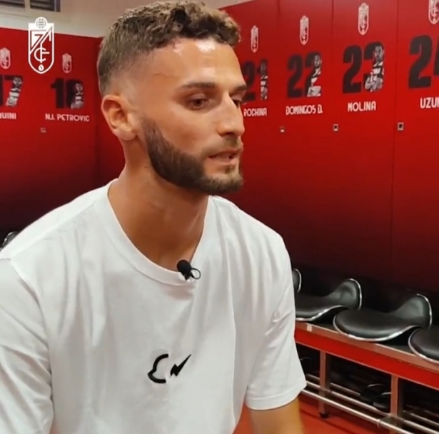 Domingos Duarte, en su última entrevista como jugador del Granada (GCF TV) Domingos Duarte, en su última entrevista como jugador del Granada (GCF TV)