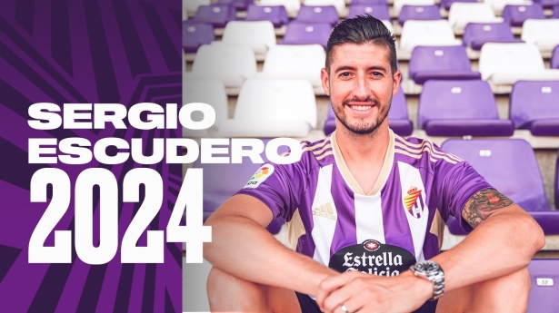 Escudero jugará en el Valladolid las próximas dos campañas (REAL VALLADOLID) Escudero jugará en el Valladolid las próximas dos campañas (REAL VALLADOLID)