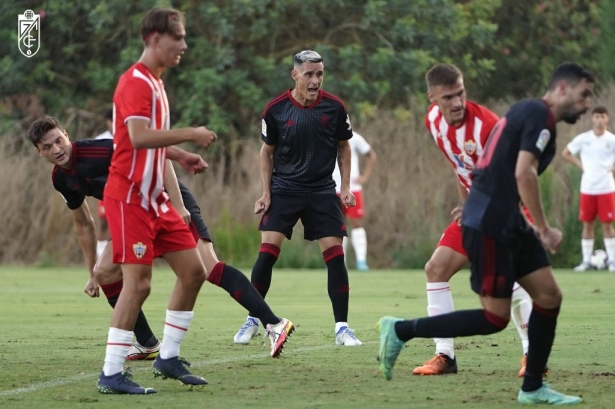 Momento en el que Miguel Rubio marcó el tercer gol ante el Almería (PEPE VILLOSLADA / GCF) Momento en el que Miguel Rubio marcó el tercer gol ante el Almería (PEPE VILLOSLADA / GCF)