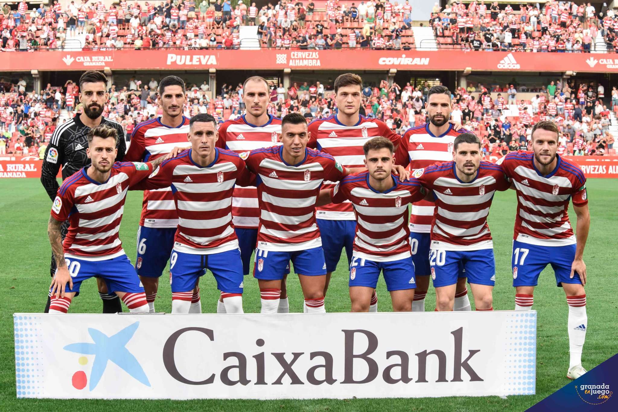 Once titular del Granada ante el Villarreal B en su último partido (JOSÉ M. BALDOMERO)