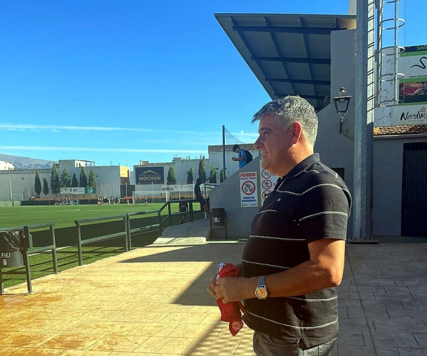 El Presidente del Churriana, Francisco Cortés, en El Frascuelo El Presidente del Churriana, Francisco Cortés, en El Frascuelo