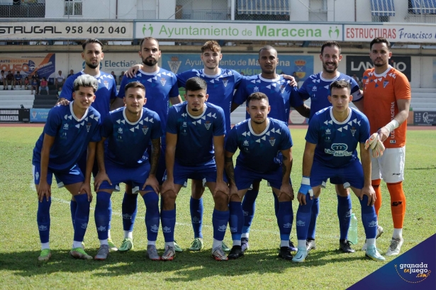 Primer once inicial del Maracena en la presente temporada (JOSÉ M. BALDOMERO)