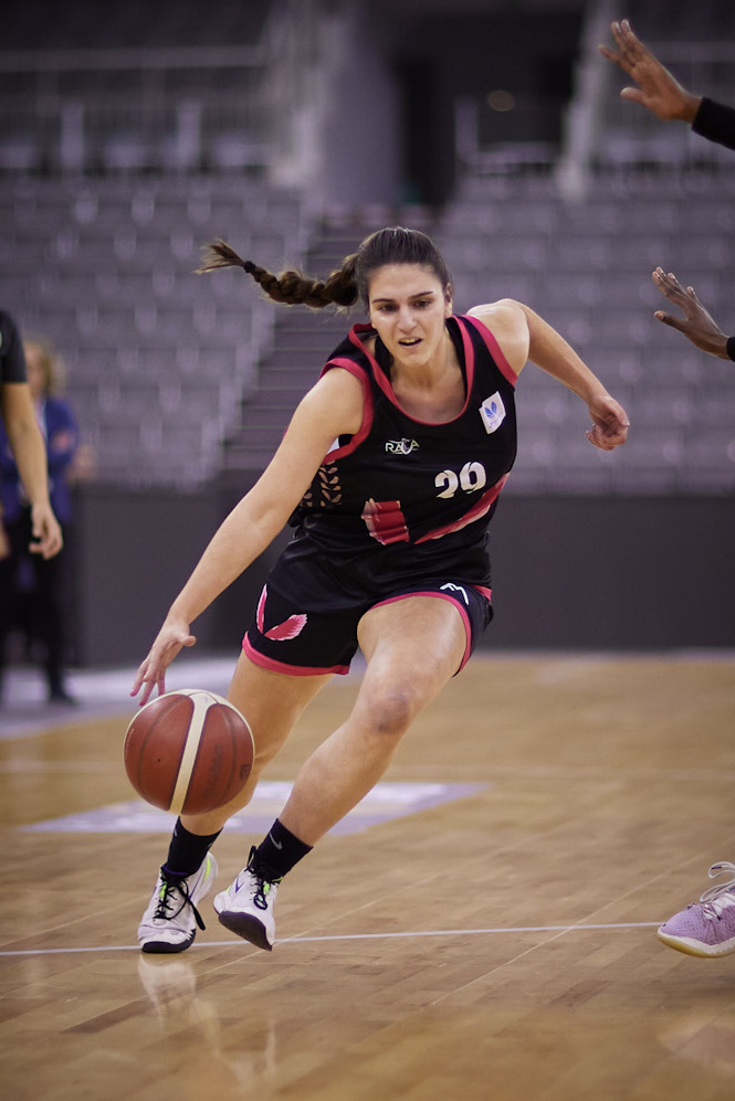 Alba Vigo durante un partido de la pasada temporada (RACA)
