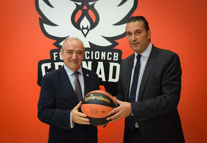 El presidente del Codegea, Jacinto Escóbar y el presidente de la Fundación CB Granada (CODEGRA)