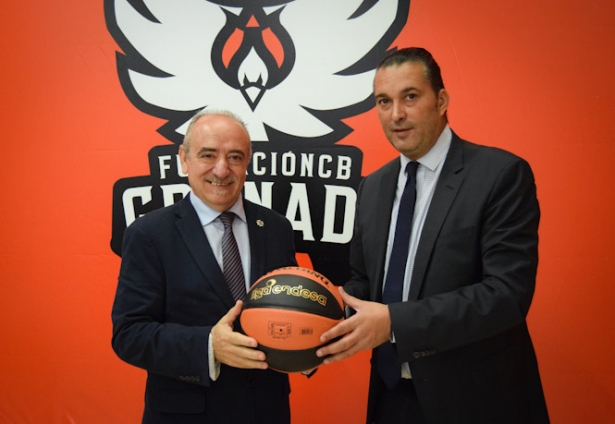 El presidente del Codegea, Jacinto Escóbar y el presidente de la Fundación CB Granada (CODEGRA)