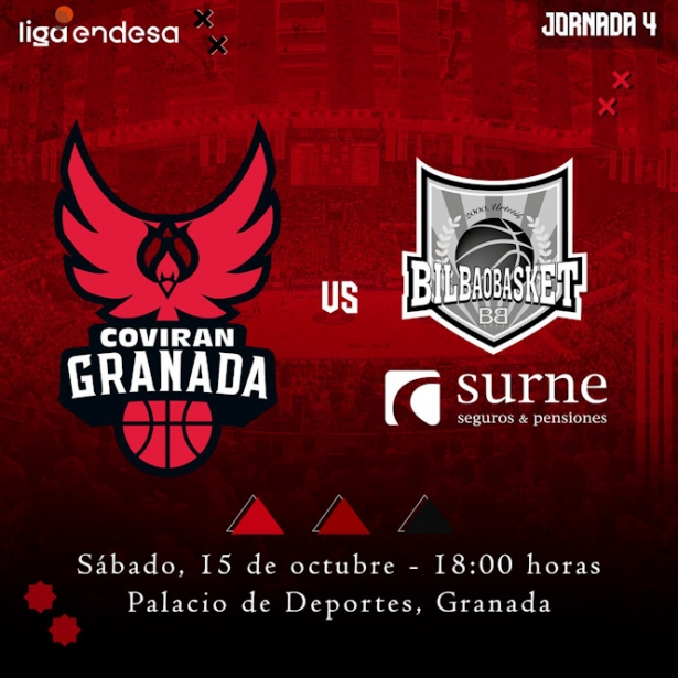 El Covirán Granada recibirá a Surne Bilbao (FUNDACIÓN CB GRANADA) El Covirán Granada recibirá a Surne Bilbao (FUNDACIÓN CB GRANADA)