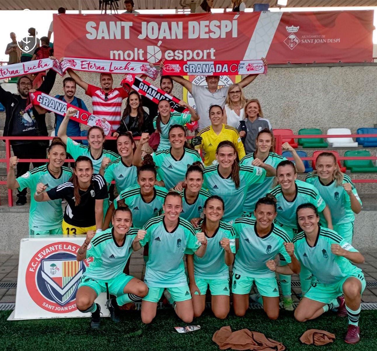 El Granada Femenino celebra la heroica clasificación copera en el campo del Levante Las Palmas (GCF)