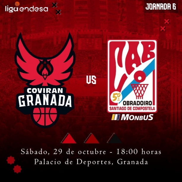 El Coviran Granada recibirá a Monbus Obradoiro (FUNDACIÓN CB GRANADA) El Coviran Granada recibirá a Monbus Obradoiro (FUNDACIÓN CB GRANADA)