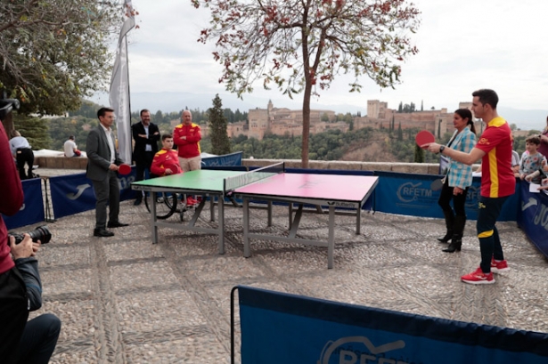 Presentación del campeonato del mundo de tenis de mesa para discapacitados (JAVIER ALGARRA/ AYUNTAMIENTO)