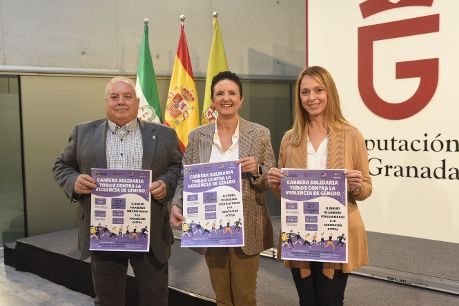 Presentación de la carrera solidaria contra la violencia de género (L. ARMAS / DIPGRA)