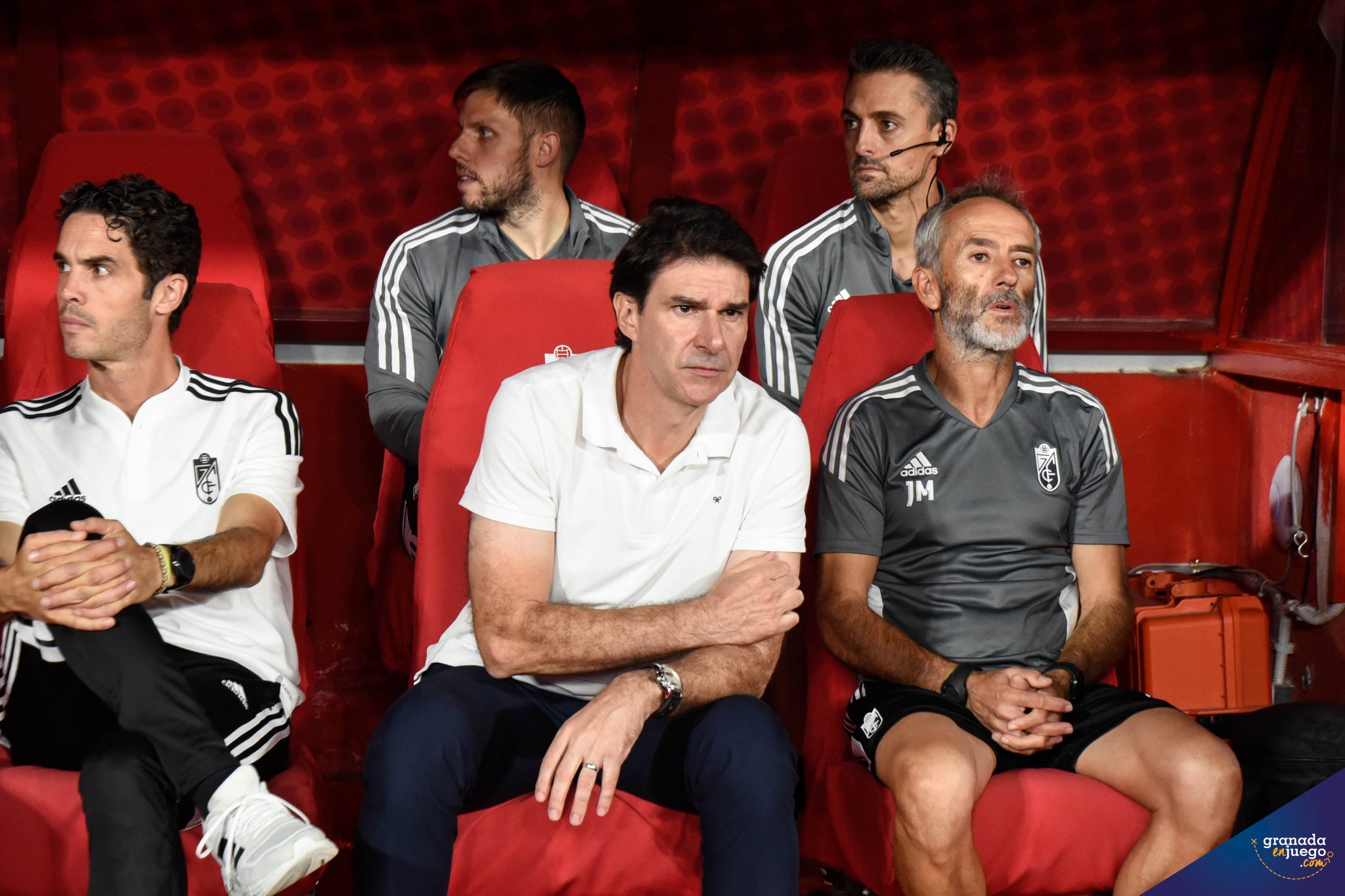 Karanka, en un partido en el `Nuevo Los Cármenes` (JOSÉ M. BALDOMERO)