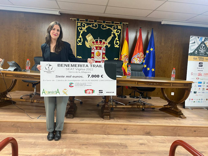 Entrega del cheque (BENEMÉRITA TRAIL)