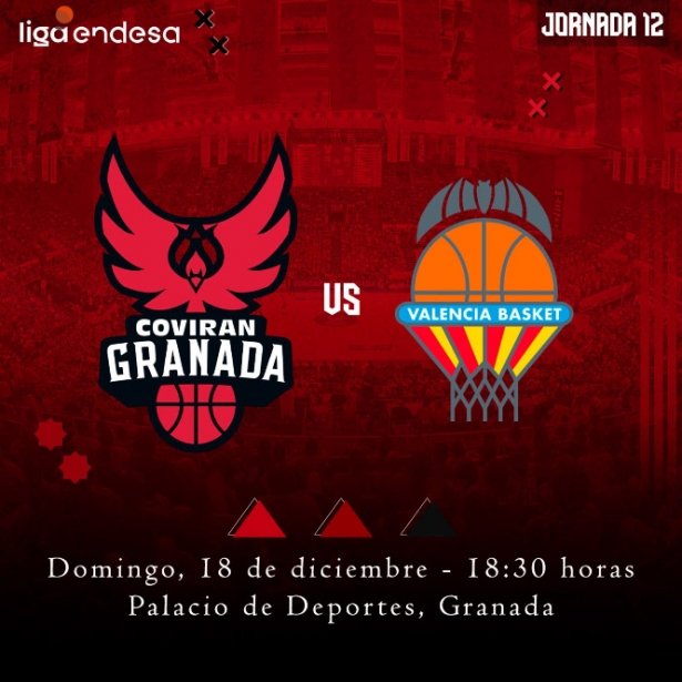 El Coviran Granada recibe al Valencia Basket (FUNDACIÓN CB GRANADA) El Coviran Granada recibe al Valencia Basket (FUNDACIÓN CB GRANADA)