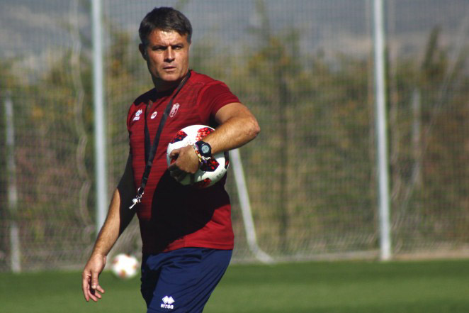 Pedro Morilla durante su etapa en el Recreativo (GRANADA CF / ARCHIVO))
