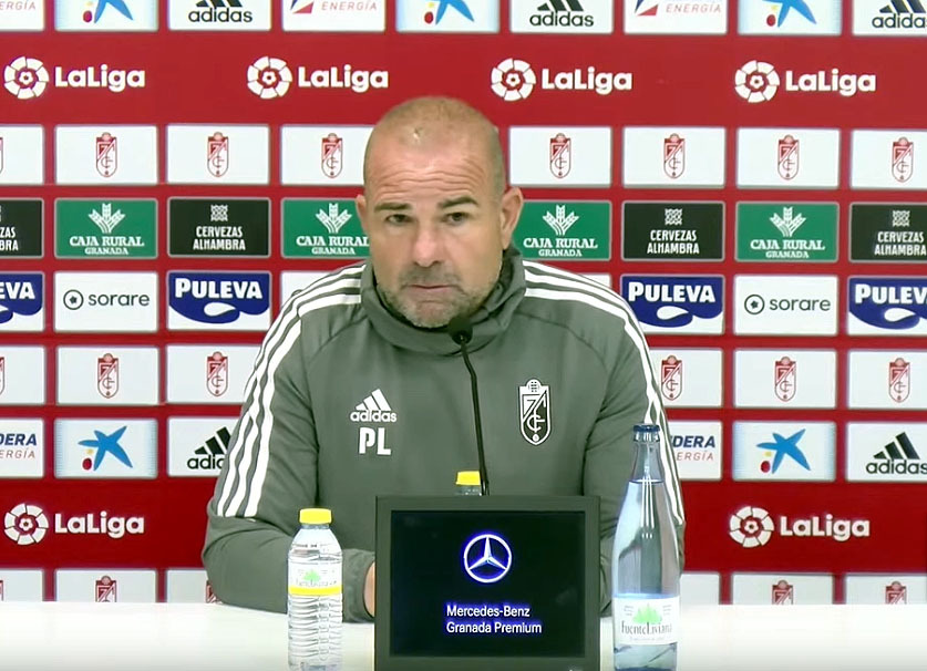 Paco López, en sala de prensa 