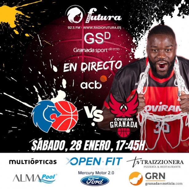 Escucha los partidos del Covirán Granada en Radio Futura 
